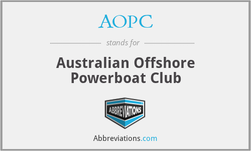 AOPC - Australian Offshore Powerboat Club