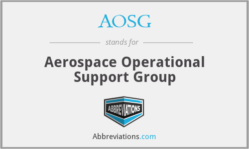 AOSG - Aerospace Operational Support Group