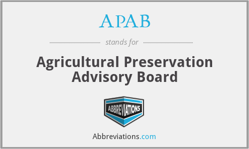 APAB - Agricultural Preservation Advisory Board