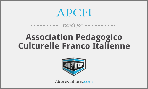 APCFI - Association Pedagogico Culturelle Franco Italienne