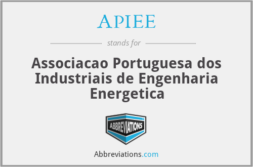 APIEE - Associacao Portuguesa dos Industriais de Engenharia Energetica