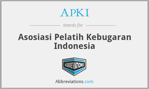APKI - Asosiasi Pelatih Kebugaran Indonesia