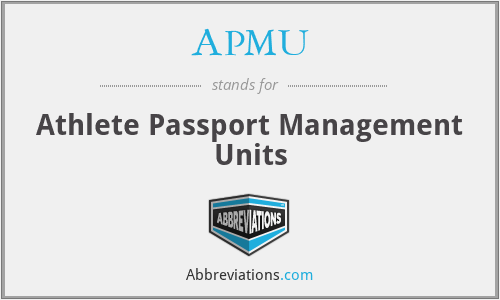 APMU - Athlete Passport Management Units