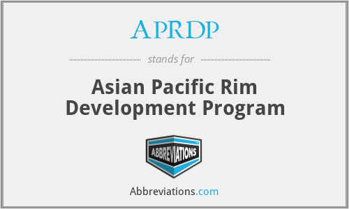 APRDP - Asian Pacific Rim Development Program