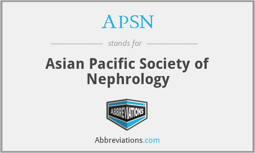 APSN - Asian Pacific Society of Nephrology