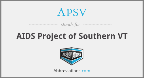 APSV - AIDS Project of Southern VT
