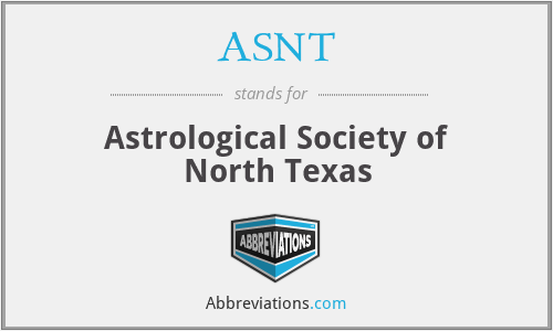 ASNT - Astrological Society of North Texas