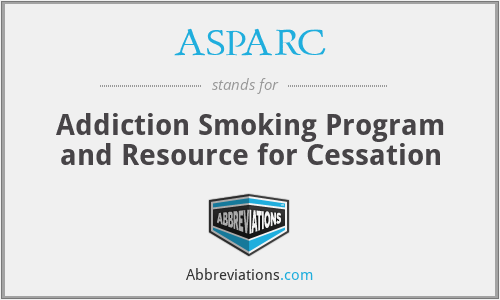 ASPARC - Addiction Smoking Program and Resource for Cessation
