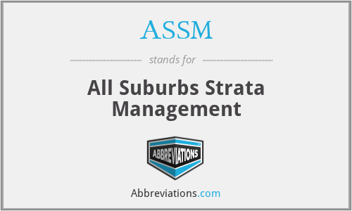 ASSM - All Suburbs Strata Management