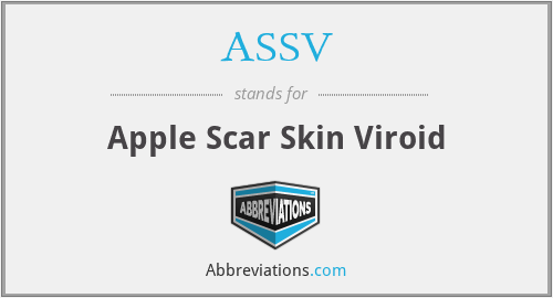 ASSV - Apple Scar Skin Viroid