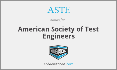 ASTE - American Society of Test Engineers