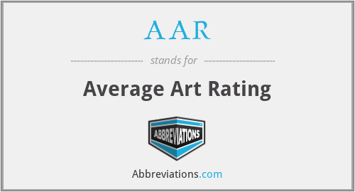 AAR - Average Art Rating