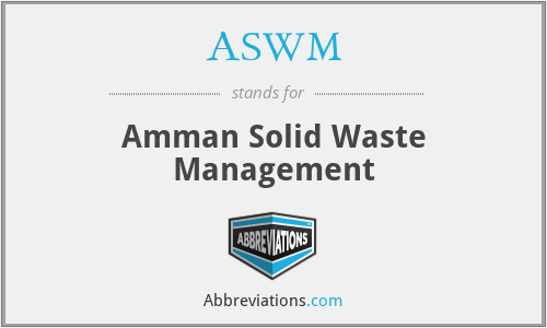 ASWM - Amman Solid Waste Management