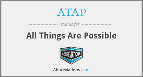 ATAP - All Things Are Possible