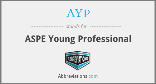 AYP - ASPE Young Professional