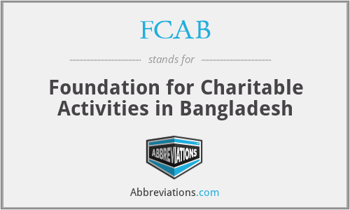 FCAB - Foundation for Charitable Activities in Bangladesh