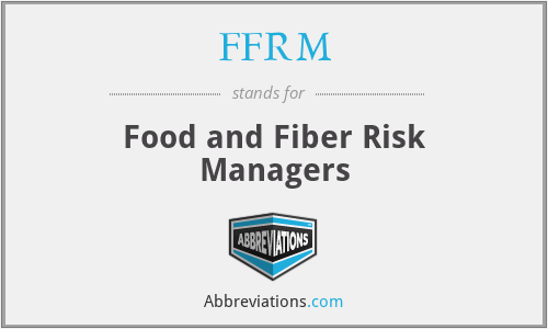 FFRM - Food and Fiber Risk Managers