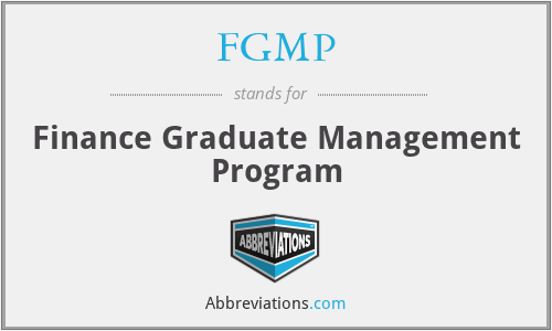 FGMP - Finance Graduate Management Program