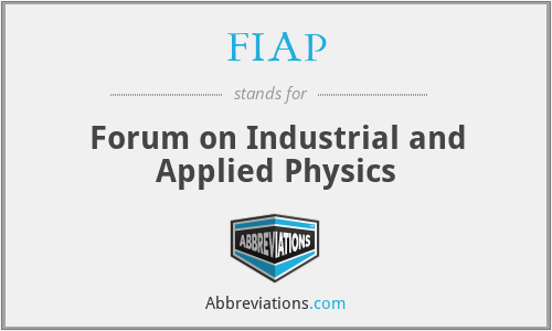 FIAP - Forum on Industrial and Applied Physics