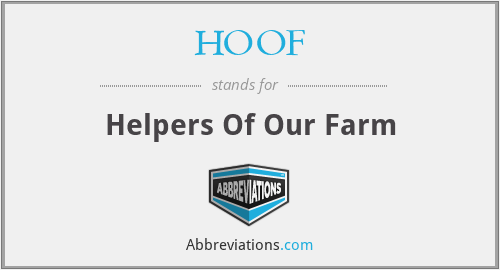HOOF - Helpers Of Our Farm