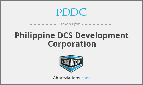 PDDC - Philippine DCS Development Corporation