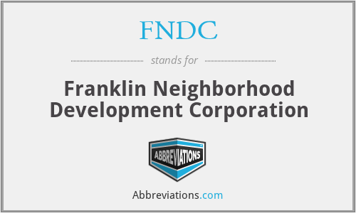 FNDC - Franklin Neighborhood Development Corporation