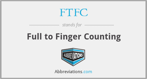 FTFC - Full to Finger Counting