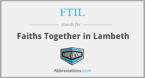 FTIL - Faiths Together in Lambeth
