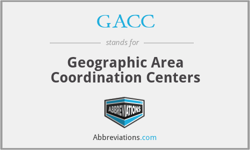 GACC - Geographic Area Coordination Centers