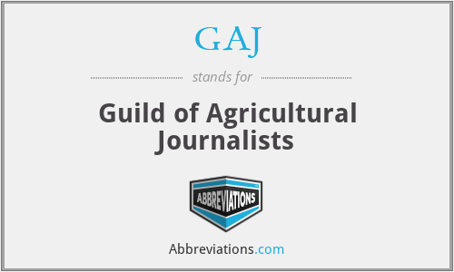 GAJ - Guild of Agricultural Journalists