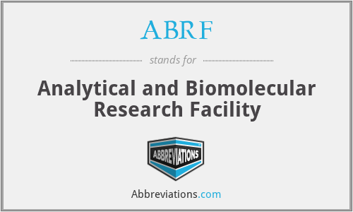 ABRF - Analytical and Biomolecular Research Facility
