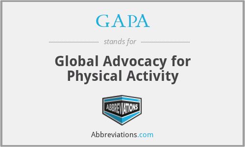 GAPA - Global Advocacy for Physical Activity