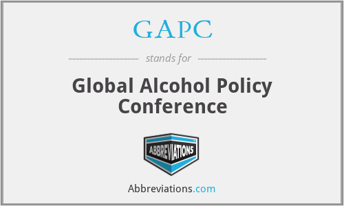 GAPC - Global Alcohol Policy Conference