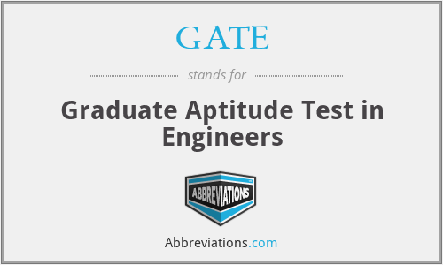GATE - Graduate Aptitude Test in Engineers
