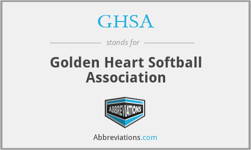 GHSA - Golden Heart Softball Association