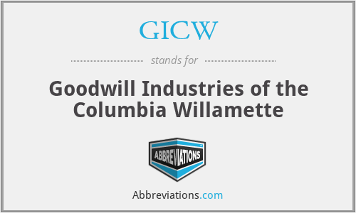 GICW - Goodwill Industries of the Columbia Willamette