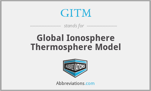 GITM - Global Ionosphere Thermosphere Model