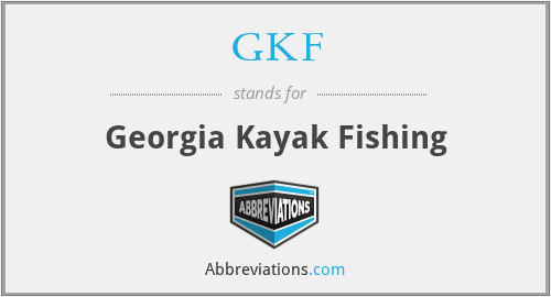 GKF - Georgia Kayak Fishing