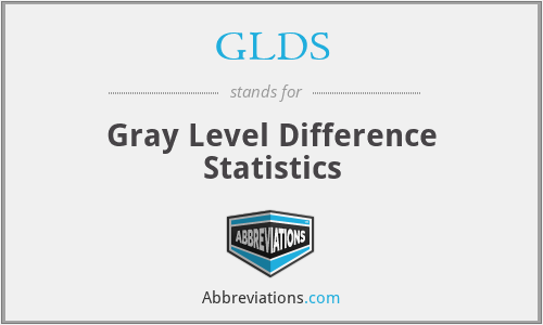 GLDS - Gray Level Difference Statistics