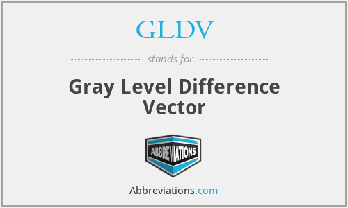 GLDV - Gray Level Difference Vector