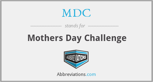 MDC - Mothers Day Challenge