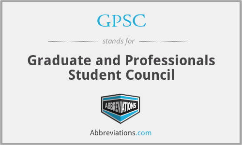 GPSC - Graduate and Professionals Student Council