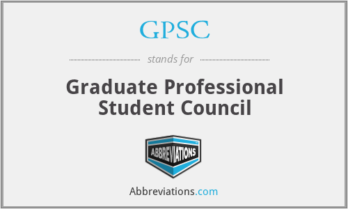 GPSC - Graduate Professional Student Council