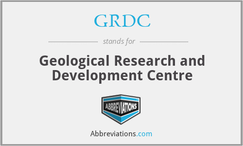 GRDC - Geological Research and Development Centre