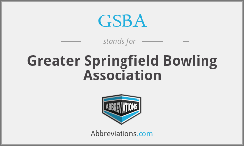 GSBA - Greater Springfield Bowling Association
