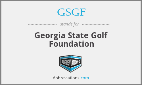 GSGF - Georgia State Golf Foundation