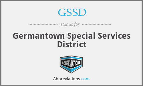 GSSD - Germantown Special Services District