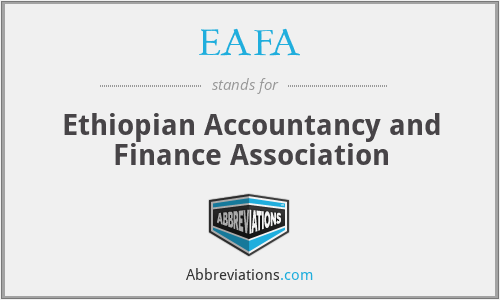 EAFA - Ethiopian Accountancy and Finance Association