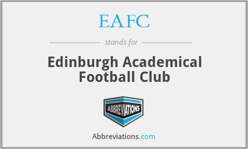 EAFC - Edinburgh Academical Football Club