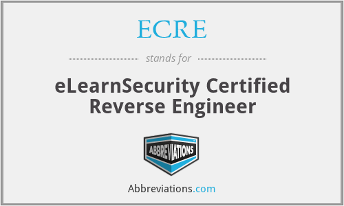ECRE - eLearnSecurity Certified Reverse Engineer